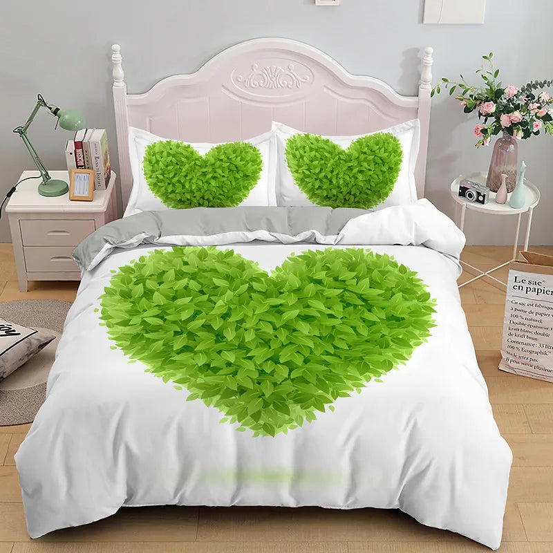 Romantic Love Heart Duvet Cover Set