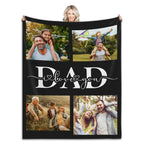 Custom Photo Blanket for Dad - Father's Day Gift