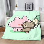 Cute Asamimi Soft Printed Throw Blanket
