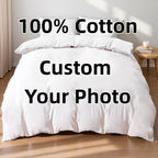 Custom Photo 100% Cotton Duvet Cover Set