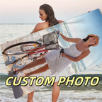 Custom Photo Quick-Dry Microfiber Beach Towel