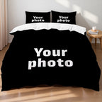 Custom Photo Polyester Fitted & Flat Sheet Set